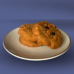 Eggless dry fruit Nuts & Berries Cookies stacked on a plate, available for online delivery across India from Queen Cookies