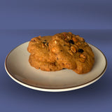 Eggless dry fruit Nuts & Berries Cookies stacked on a plate, available for online delivery across India from Queen Cookies